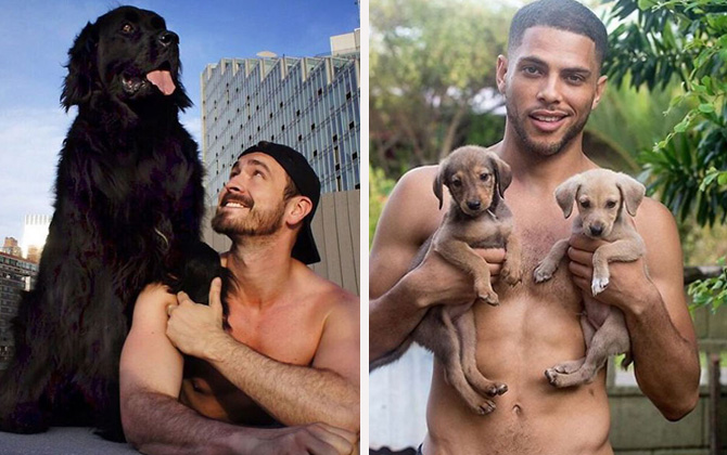 Instagram’ı sallayan yakışıklı erkekler ve köpekleri!