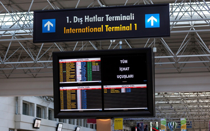 Antalya Havalimanı 1.Dış Hatlar Terminali 12 Ekim 2017 itibariyle bakıma alınıyor!